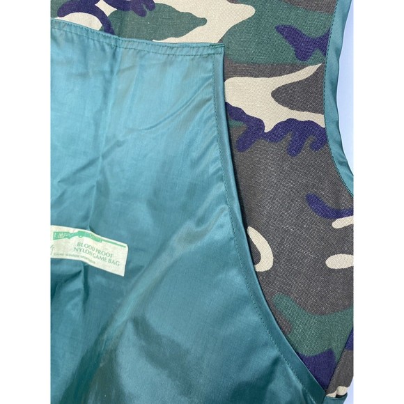 Vintage Game Winner Sportswear Camo Shooting Vest with Game Pouch XL 38-40 - Picture 10 of 16